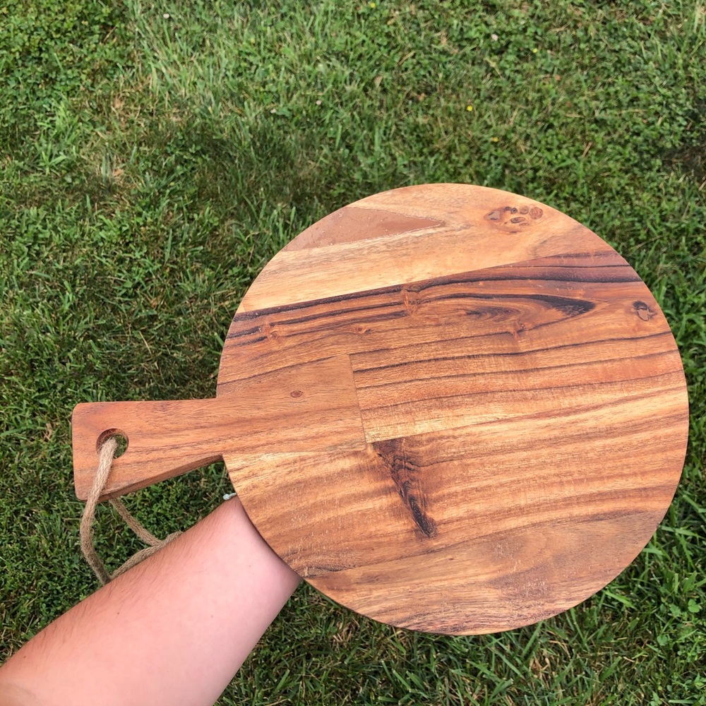 Dash of That Acacia Wood Large Handled Platter